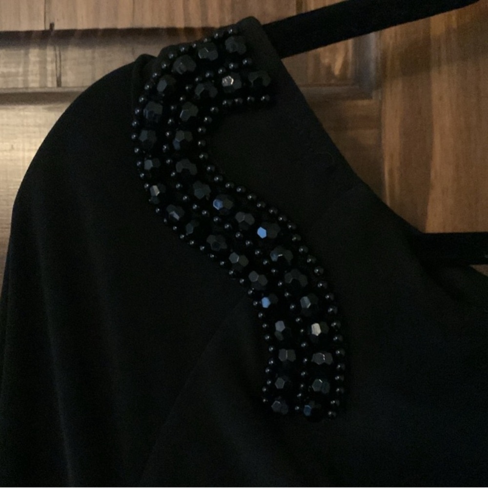 Nine West black dress size 12 beaded detail